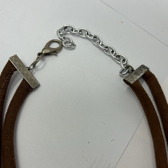 Blown glass heart necklace - Picture 3 of 6